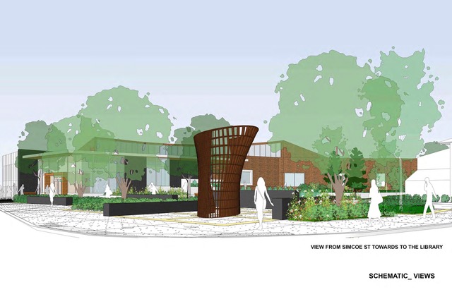 Simcoe Aylmer Square to be named ‘LIBRARY COMMONS’ Simcoe Aylmer Square to be named ‘LIBRARY COMMONS’